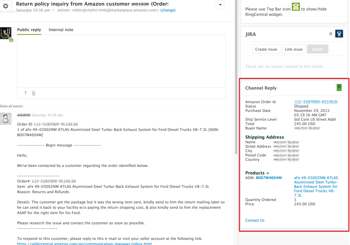 Channel Reply Zendesk App