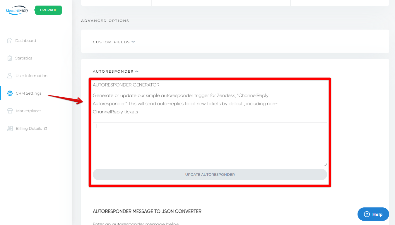 ChannelReply's autoresponder generator tool