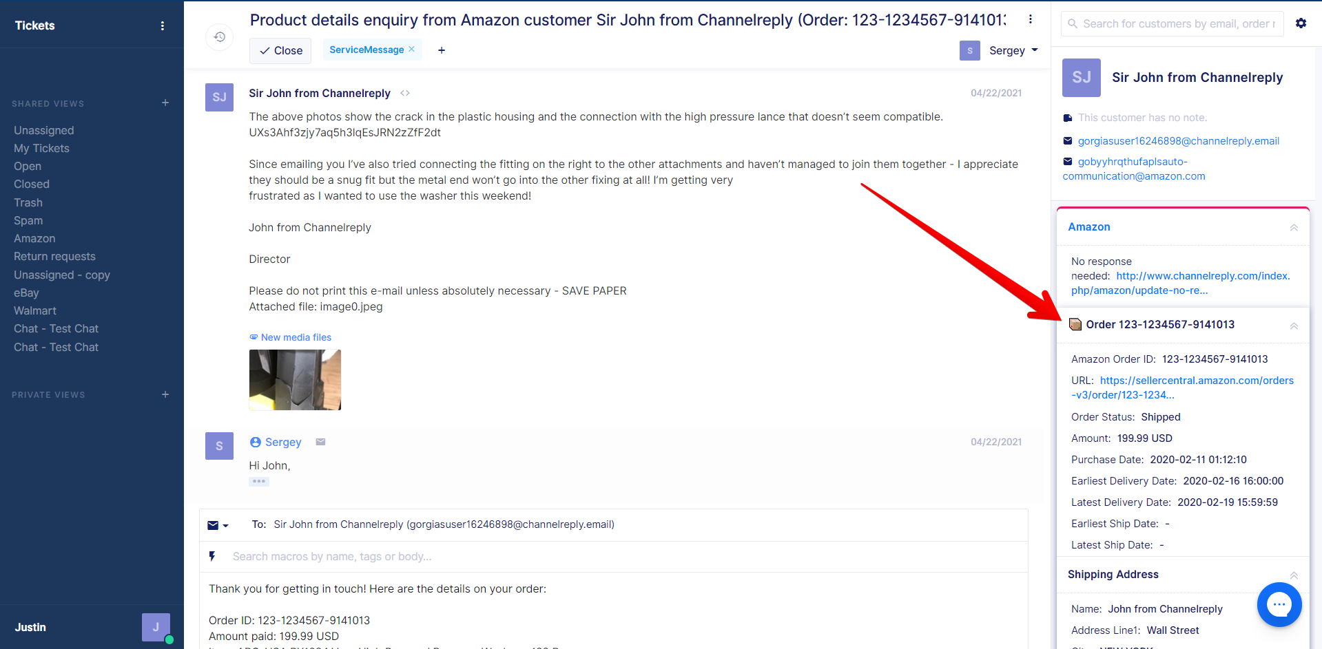 ChannelReply in Gorgias