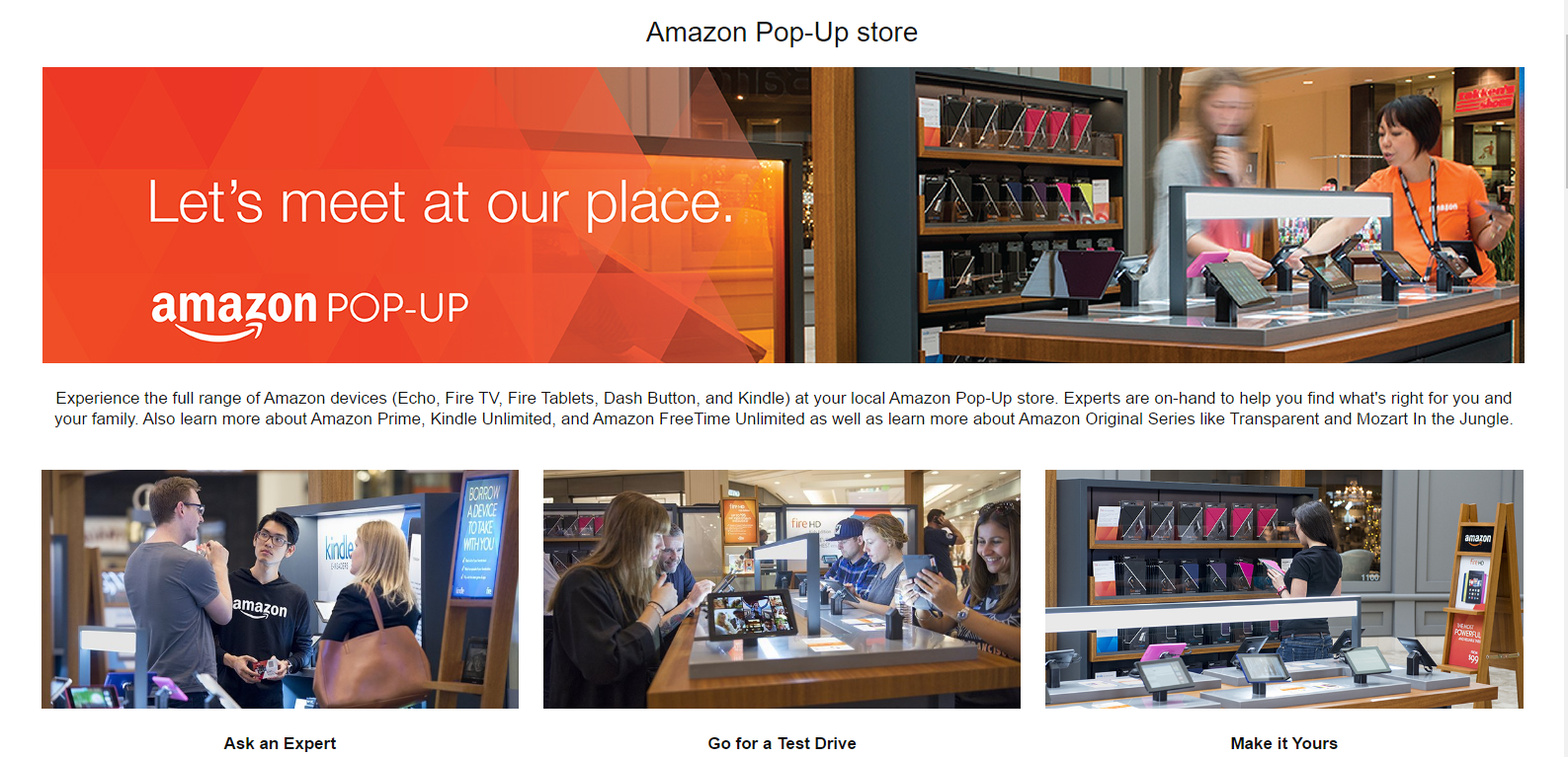 Amazon Pop-Up Stores: More Expected in 2017