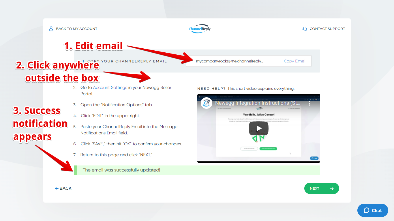 Changes Saved Success Notification