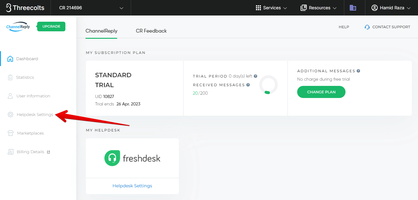 ChannelReply CRM Settings