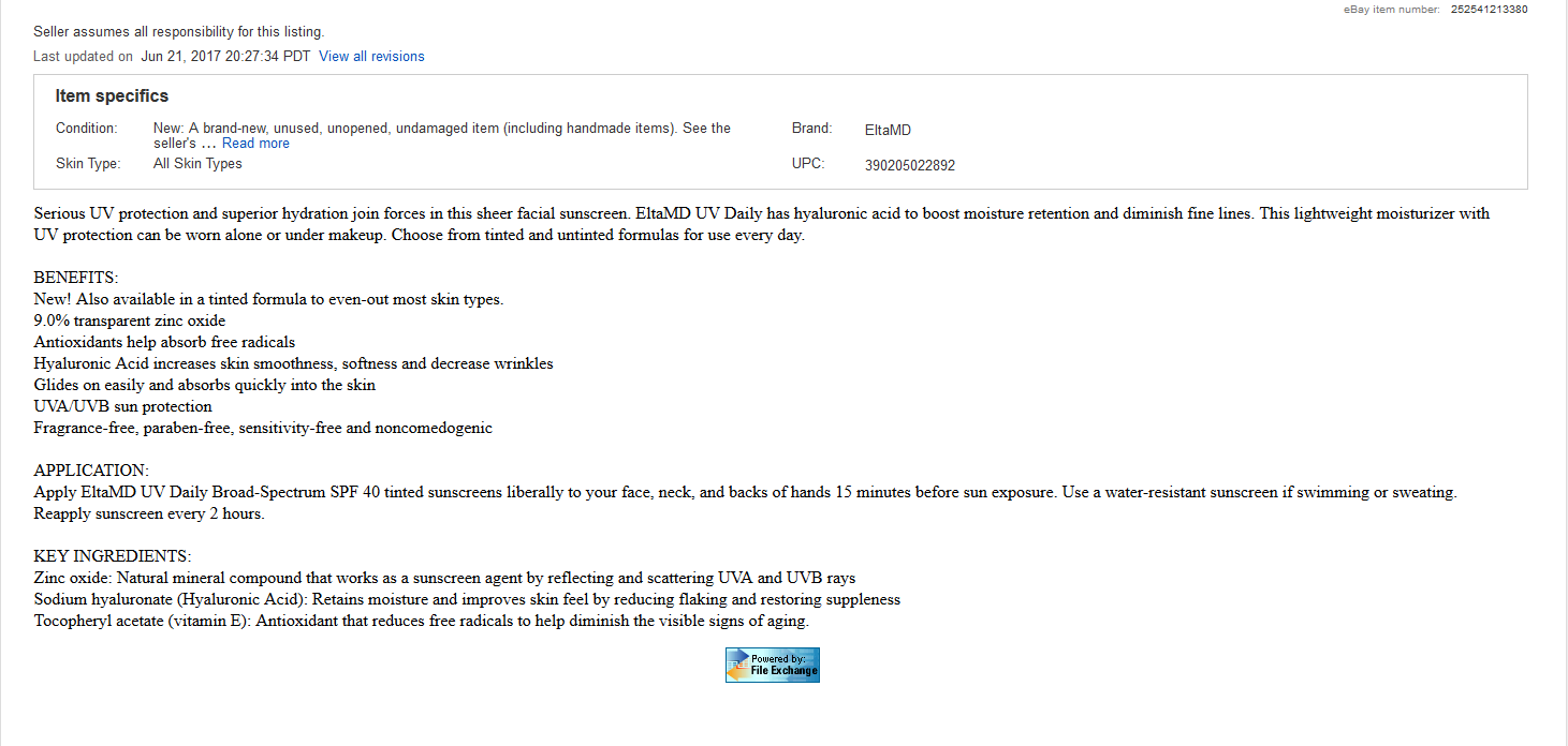 Listing by editorspicks Shows How to Write an eBay Description