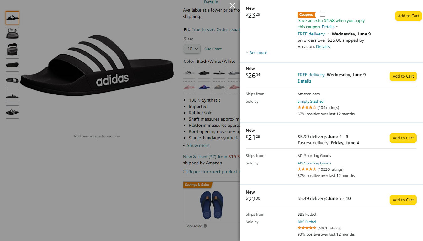 Amazon Seller Ratings
