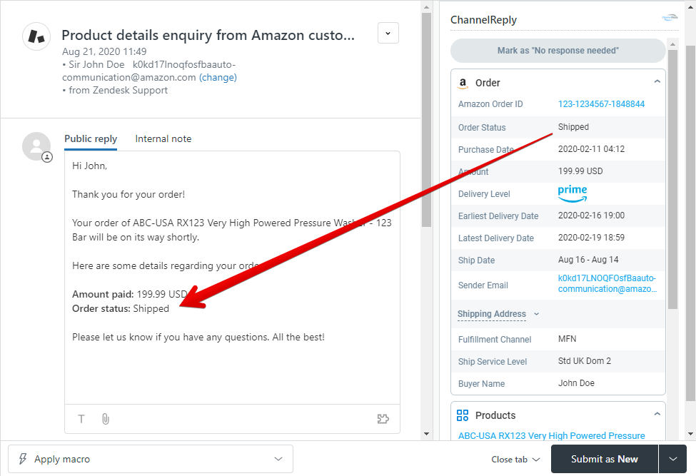 ChannelReply Custom Field in Zendesk Macro