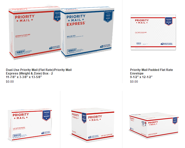 USPS Free Boxes