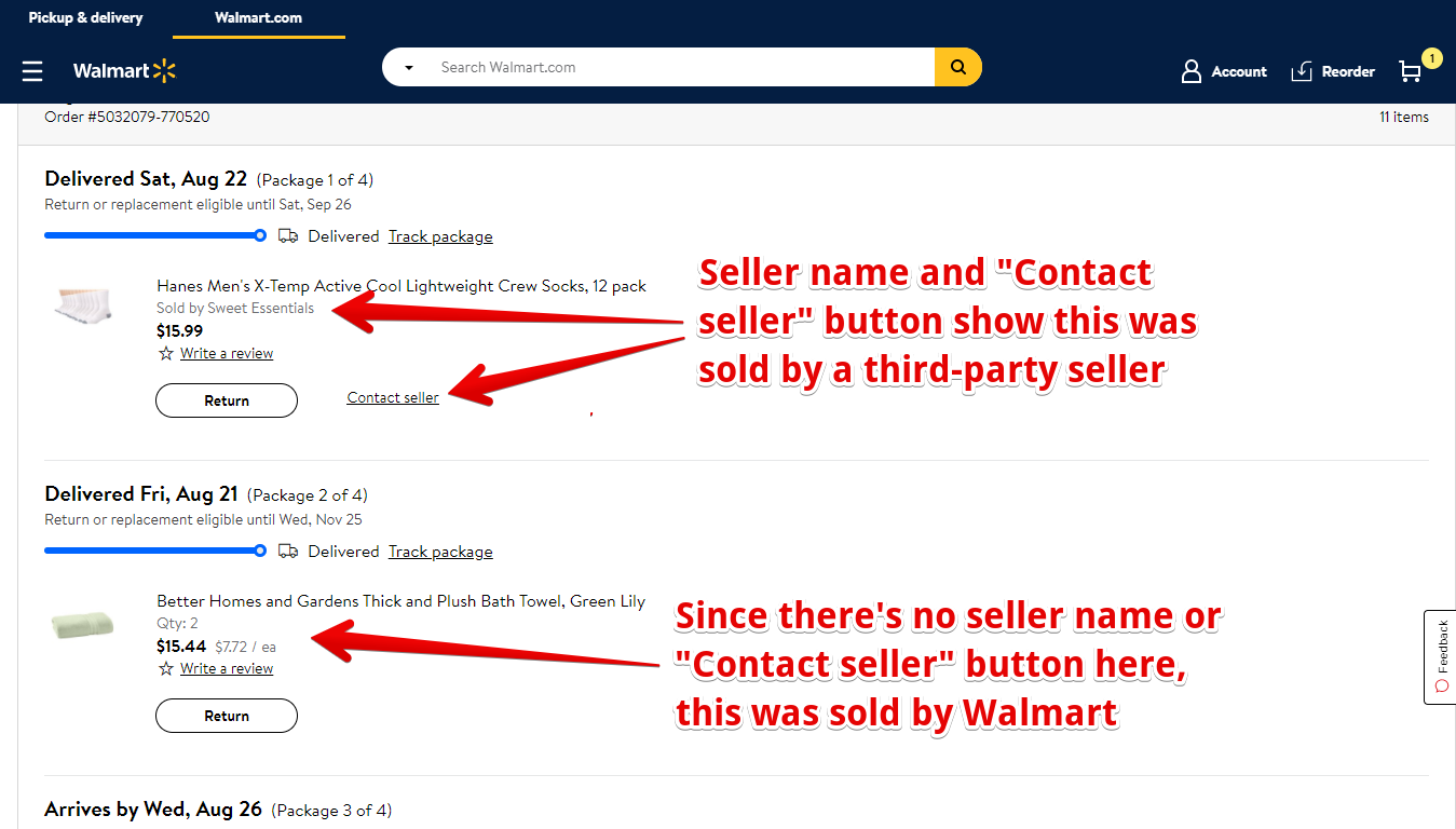 How to Tell Whether Something is Sold by Walmart or a Third-Party Seller