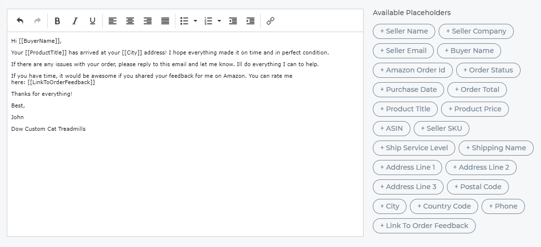Creating a Message in CR Feedback