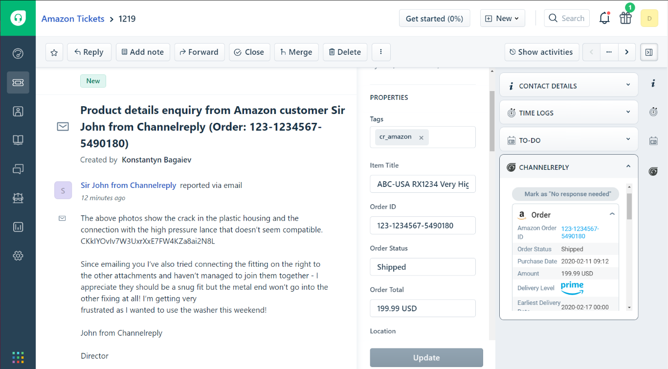 ChannelReply in Freshdesk