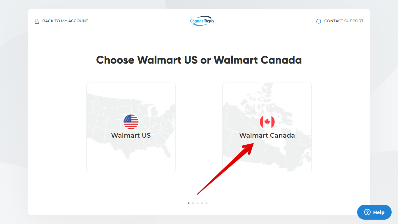 Selecting Walmart Canada