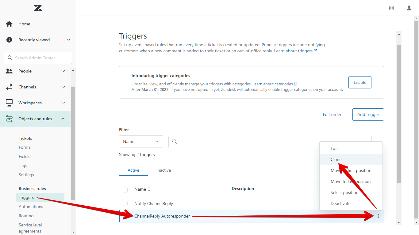 How to clone a Zendesk trigger