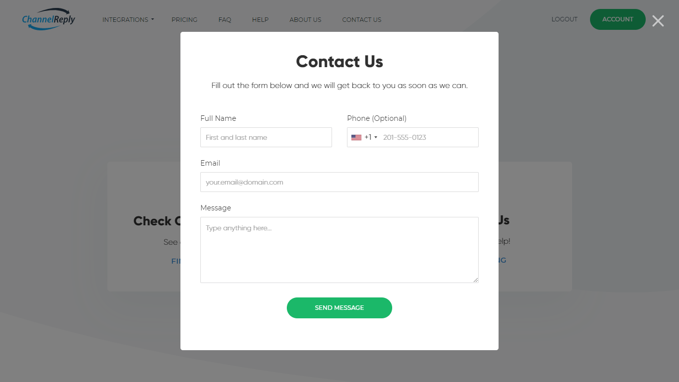 Contact ChannelReply