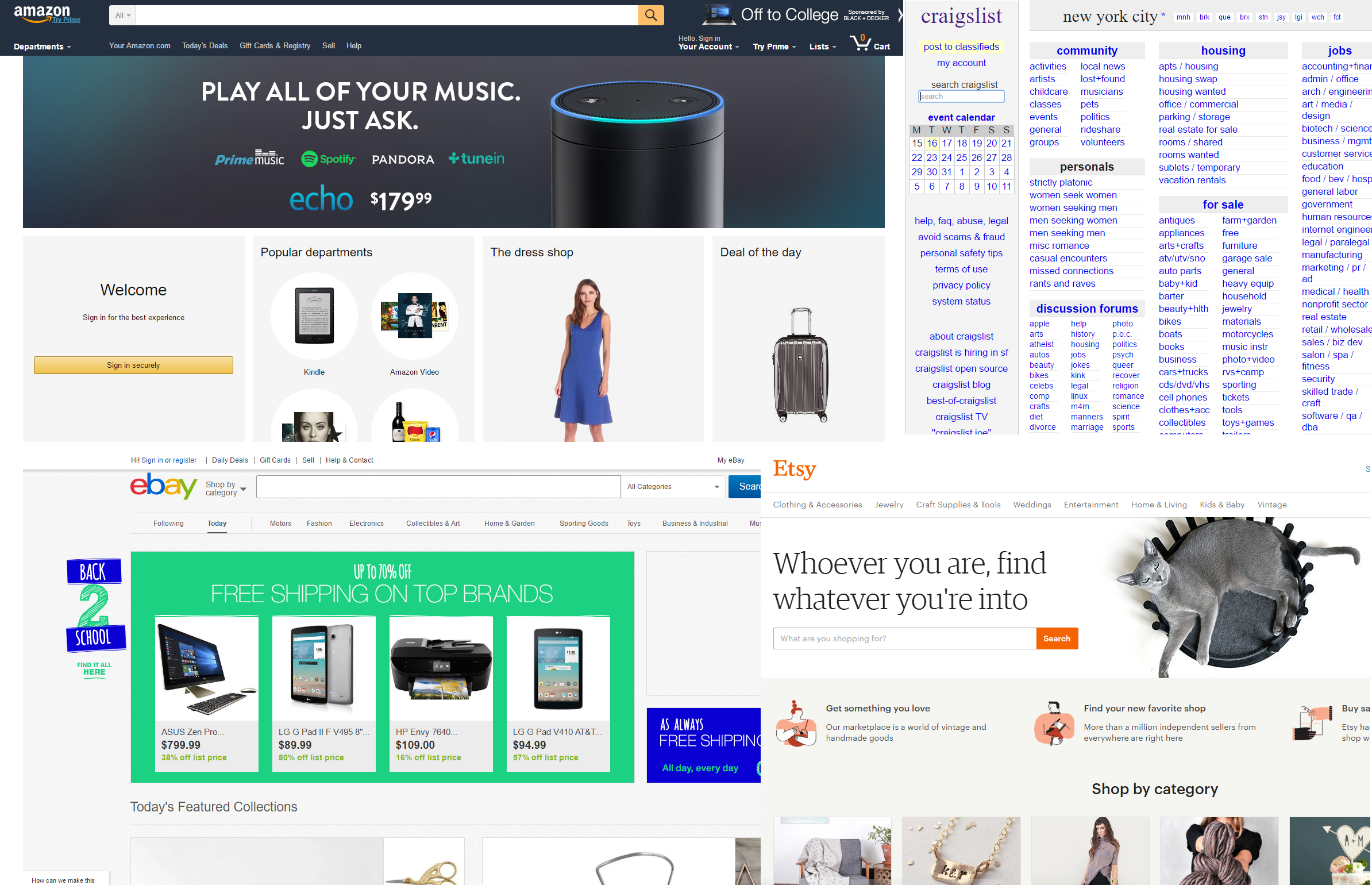 Online Marketplaces