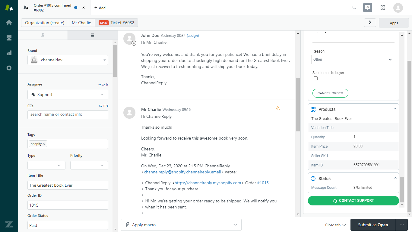 Shopify Product Details