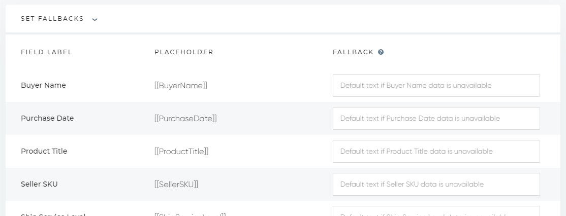 Placeholder Fallbacks