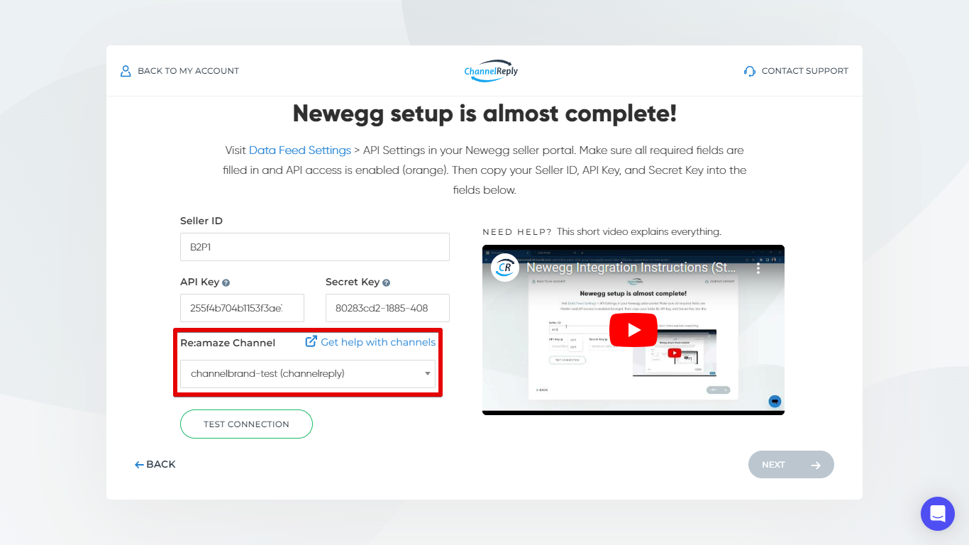 Re:amaze Channel Selection Dropdown