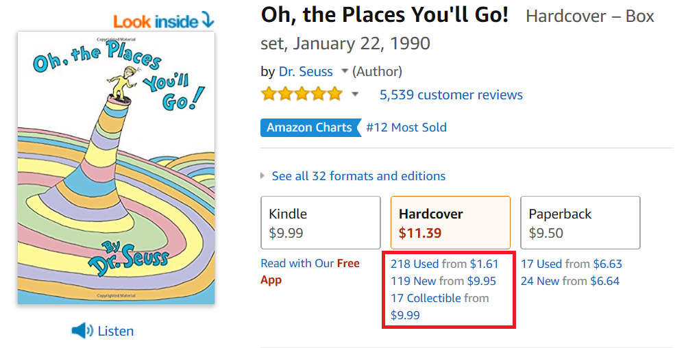 Amazon Competition for Popular Book