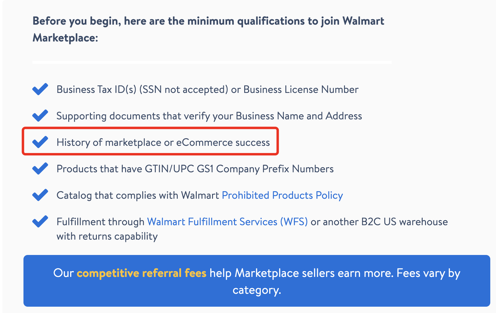 Walmart minimum qualifications
