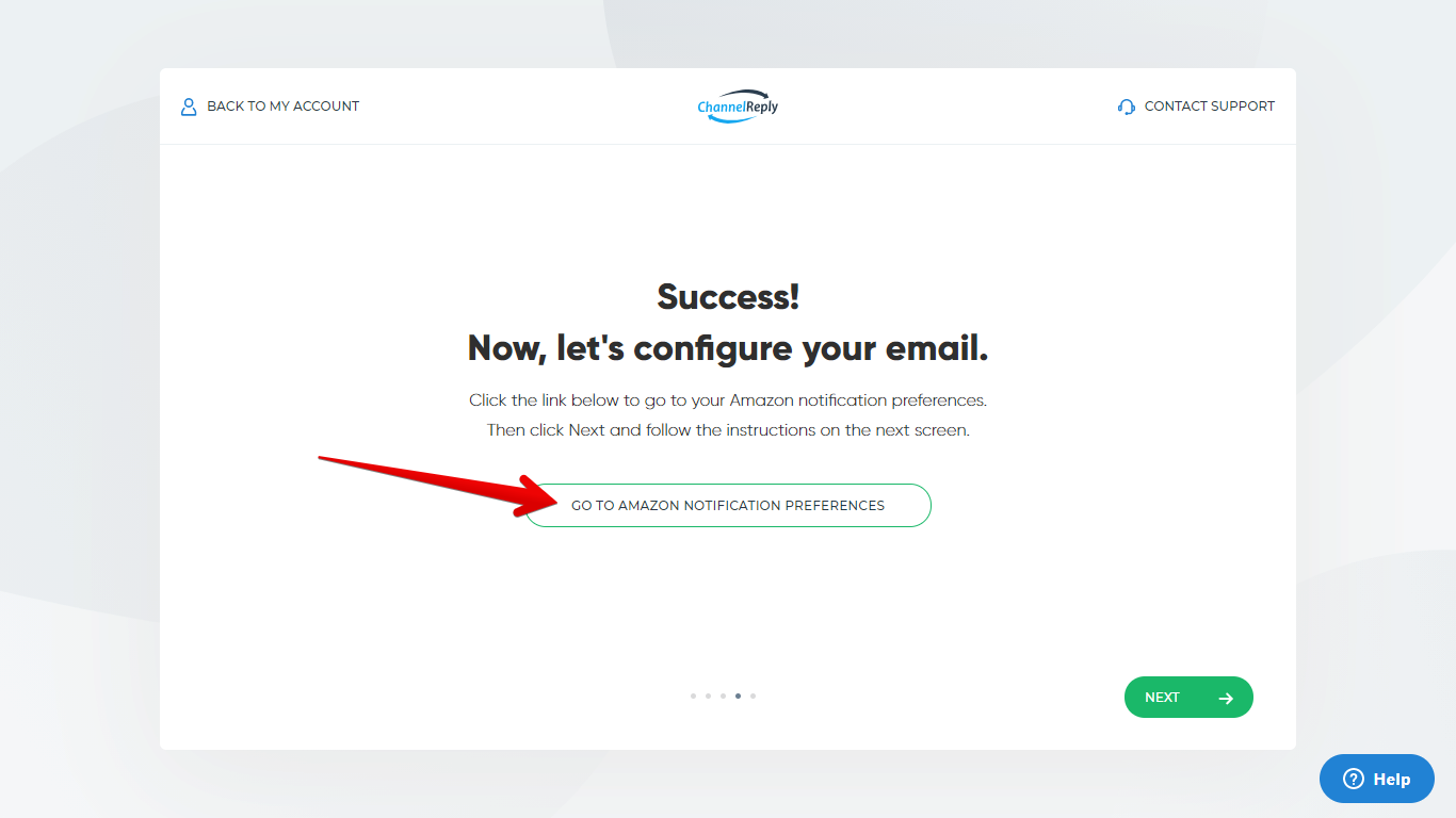 Choose Go To Amazon Notification Preferences