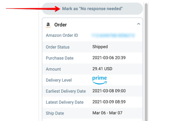 Mark as No Response Needed Button in the ChannelReply Zendesk App