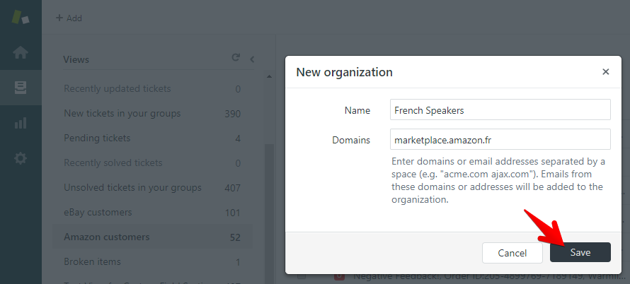 Creating an Organization in Zendesk