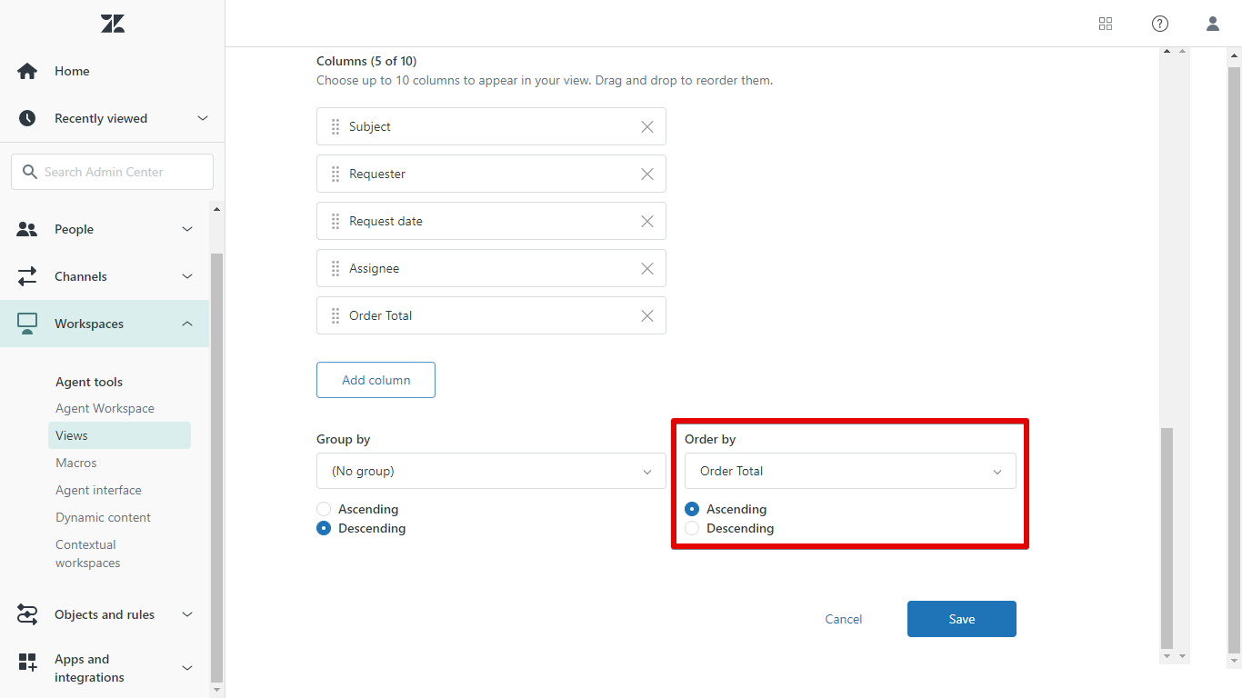 Order By Option for Custom Fields in Zendesk Views