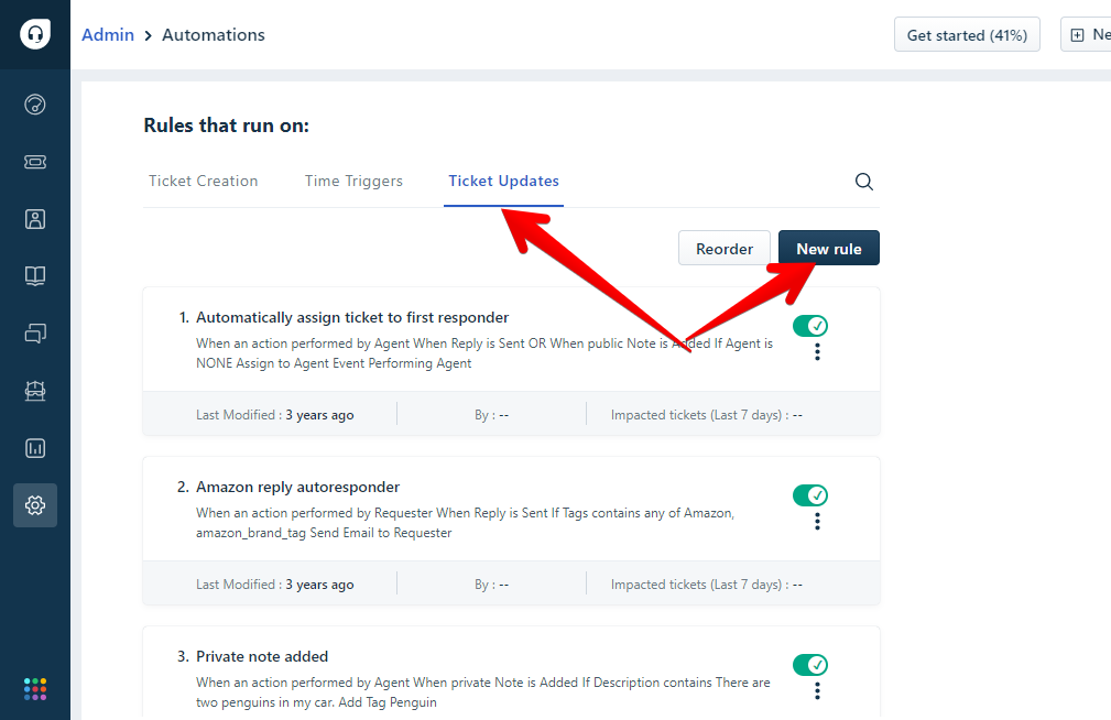 Create Freshdesk Autoresponder on Ticket Updates