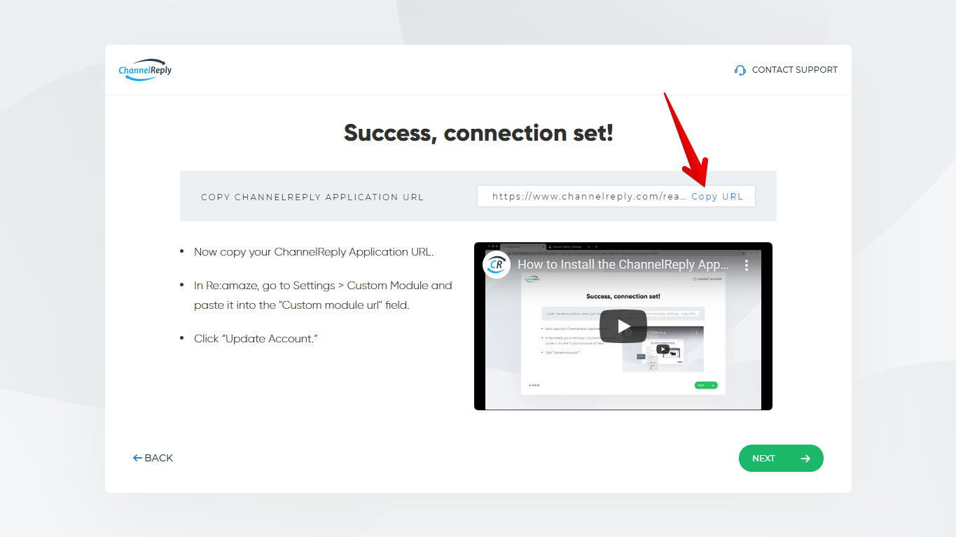 Copy URL Button
