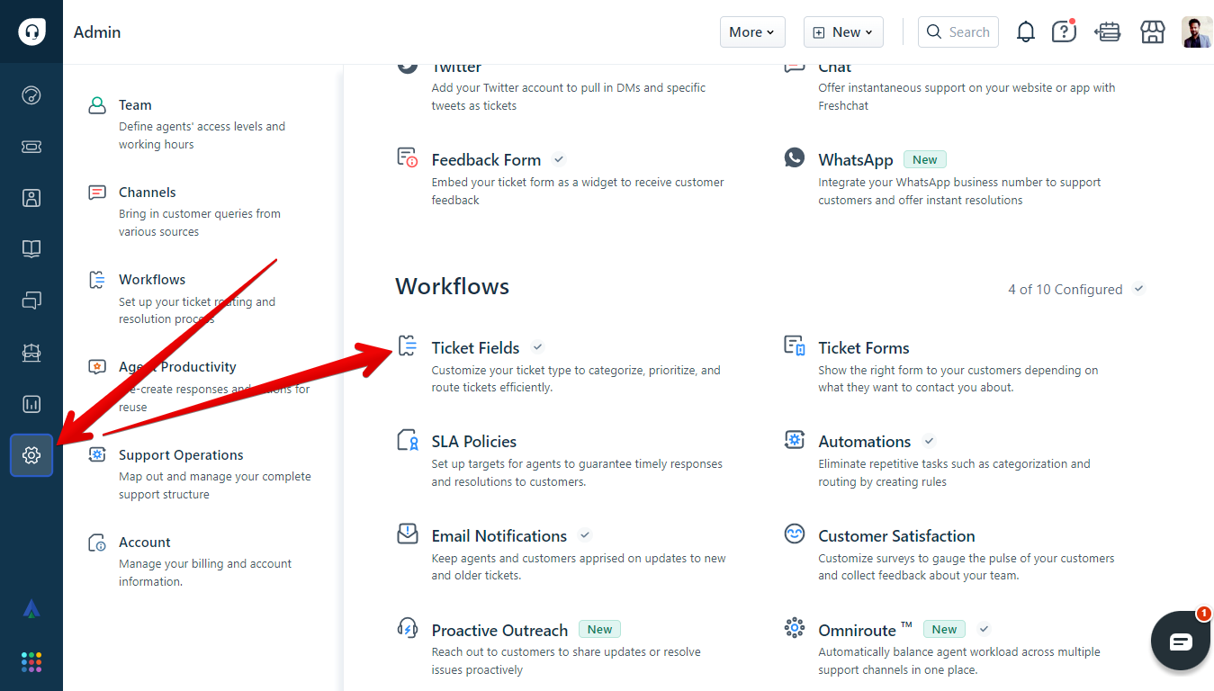 Freshdesk Ticket Fields