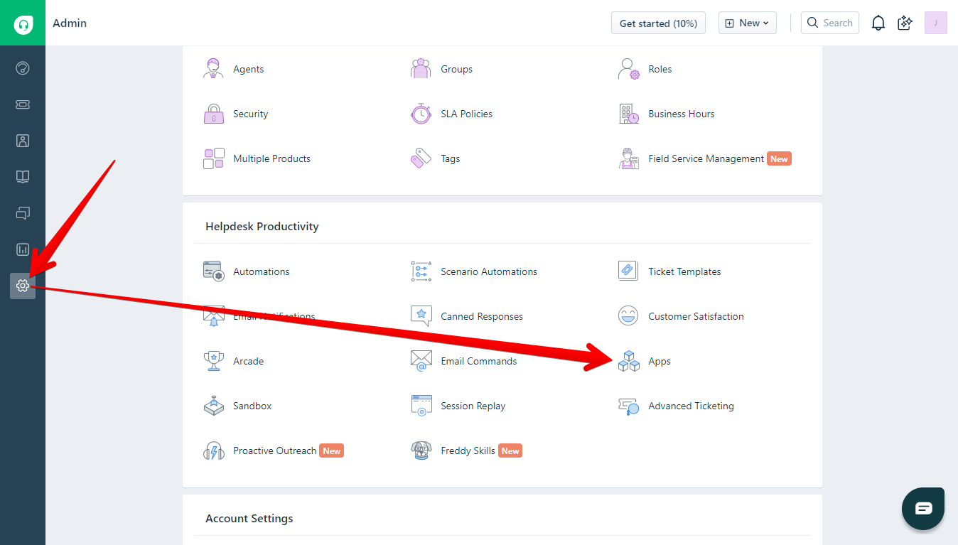 How to Access Apps in Freshdesk