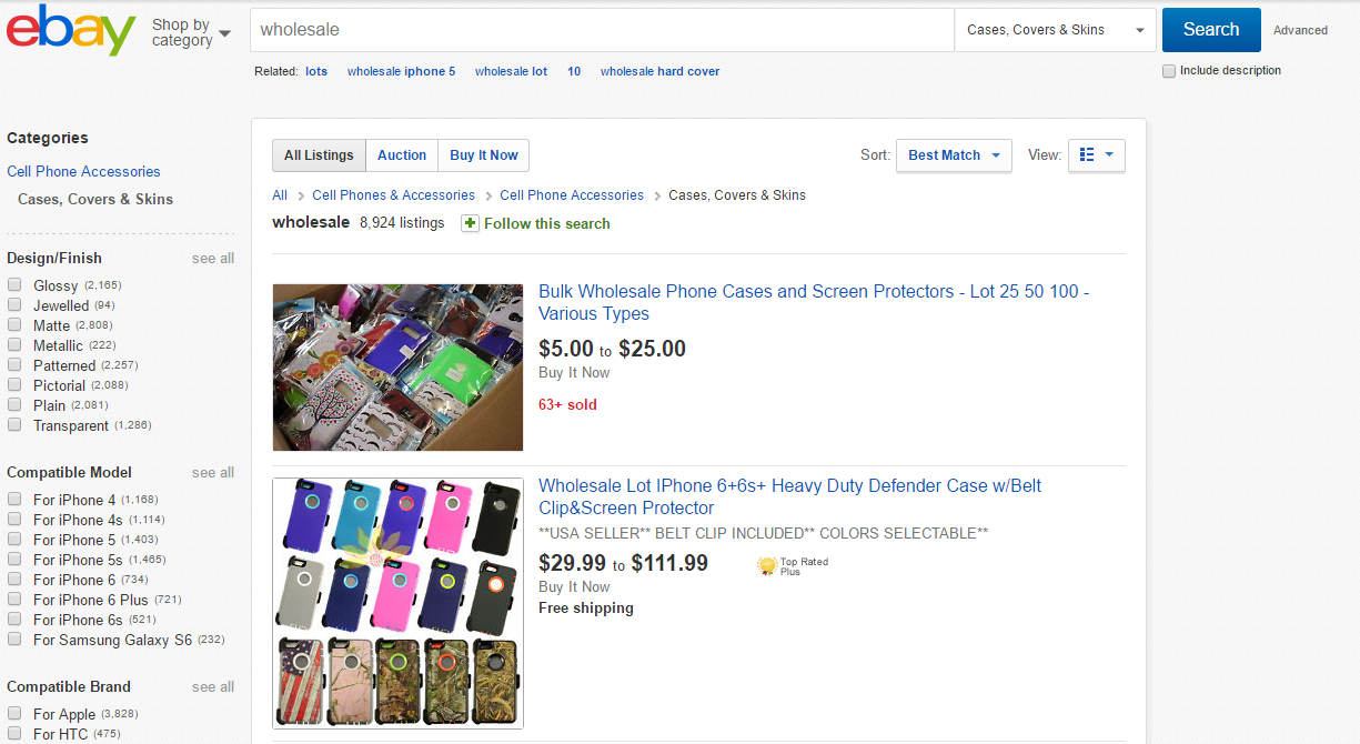 Wholesaling on eBay