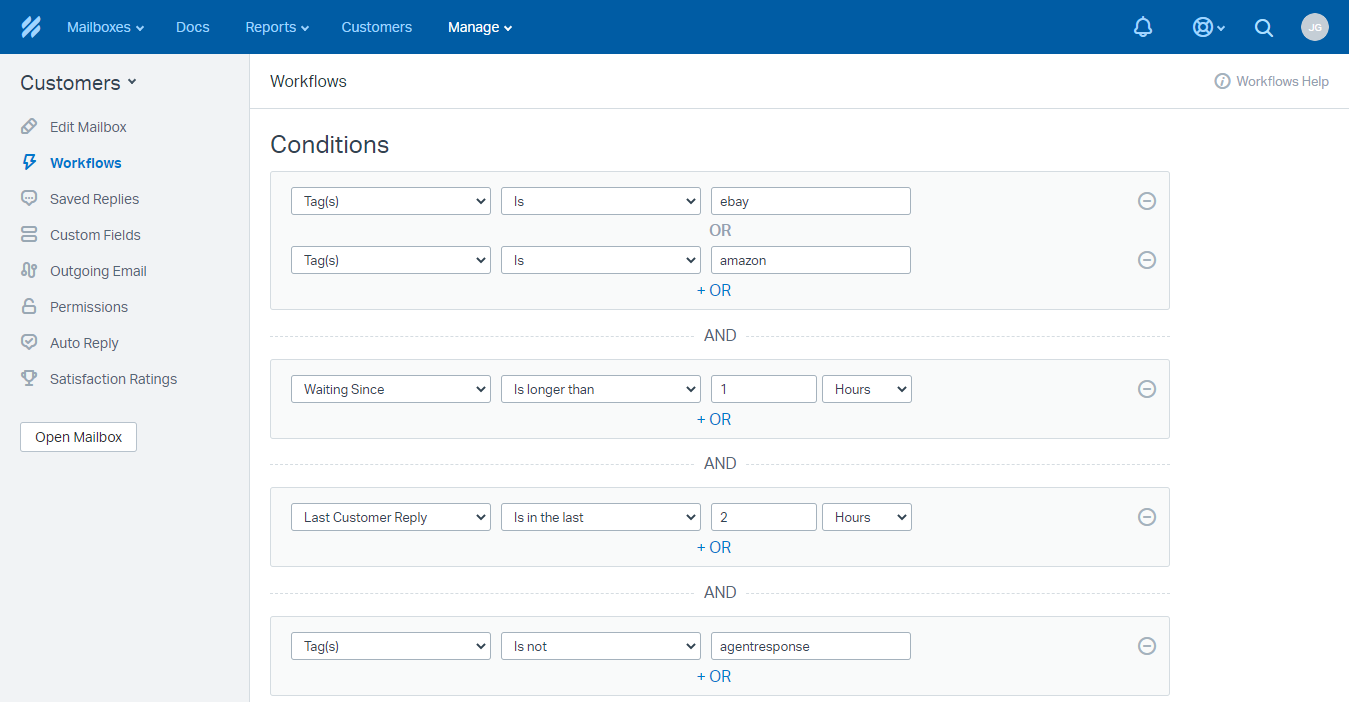 Ecommerce Autoresponder Conditions