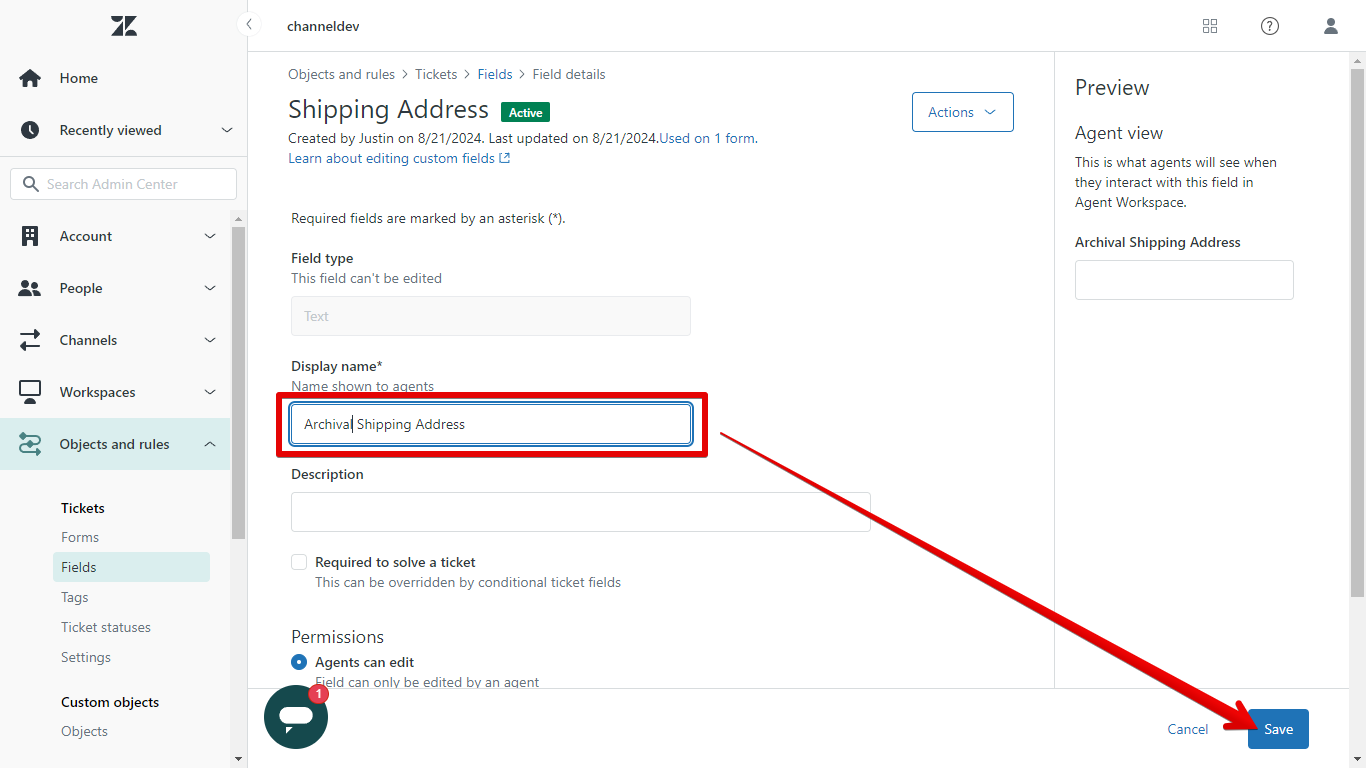 Finding the Edit button for an unwanted field