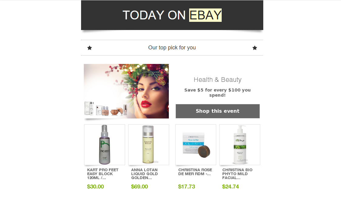 Bad eBay Email