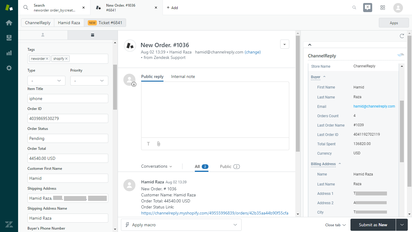 Shopify Order Notification with ChannelReply, Part 2
