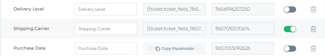 Shipping Carrier Field Duplicated to Message Body