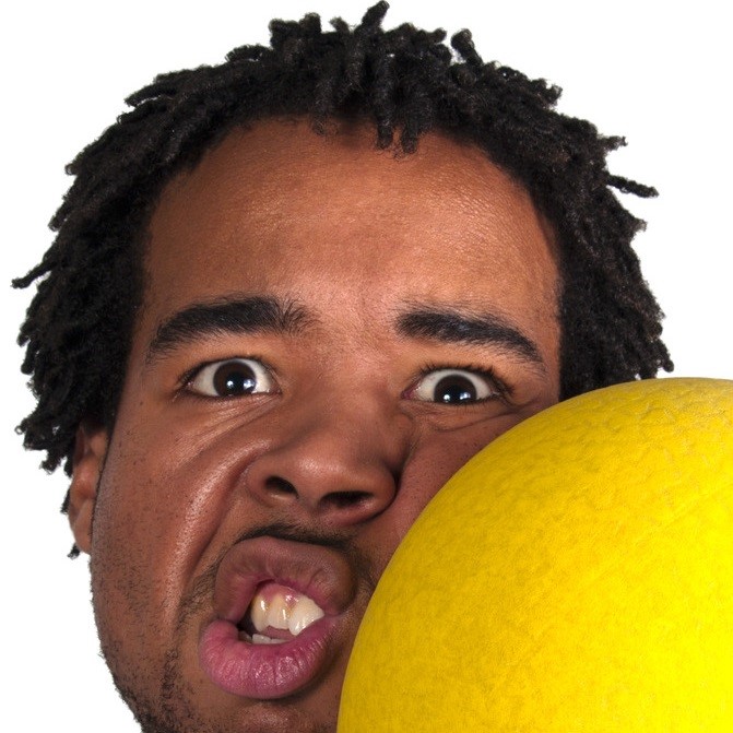 Man Hit by Dodgeball