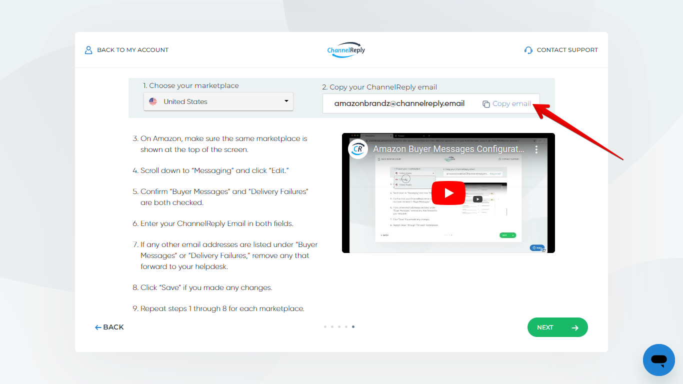 Copy Email Button
