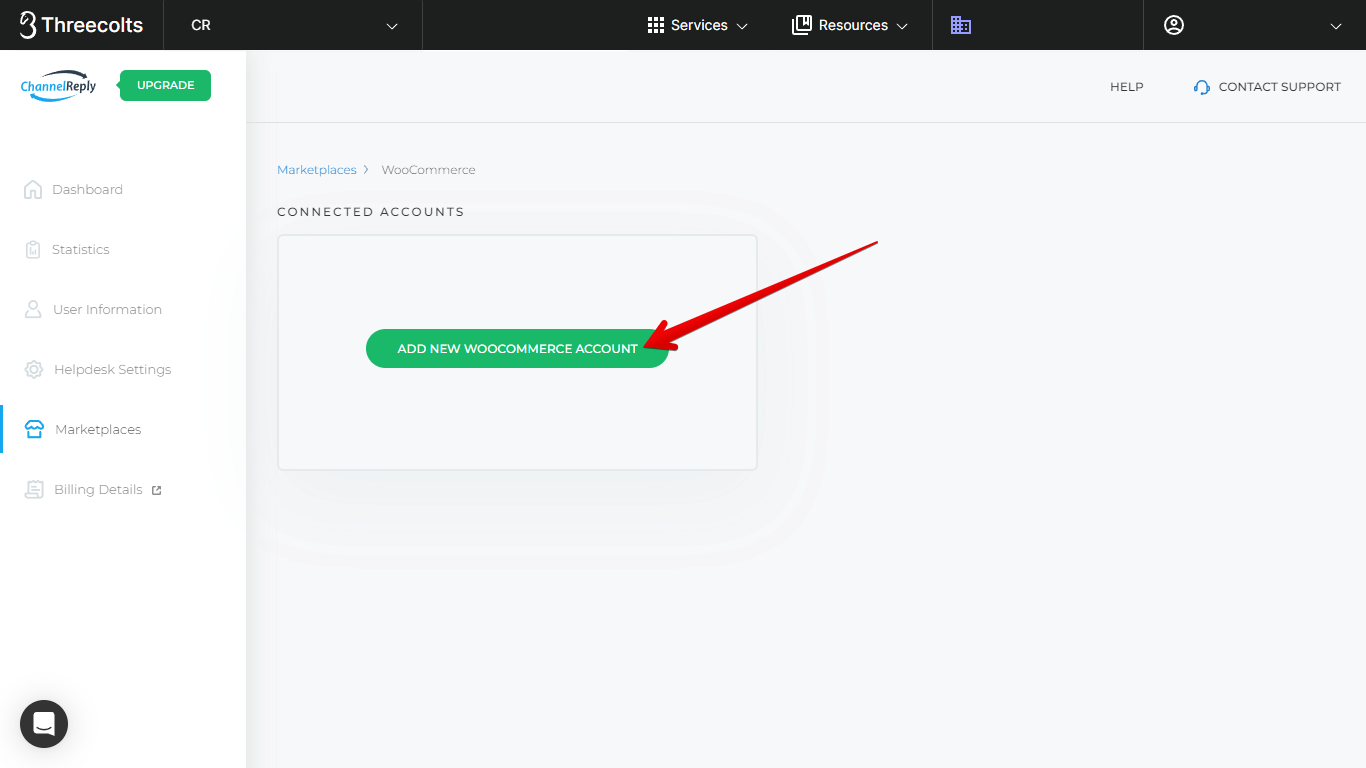 Add New WooCommerce Account Button