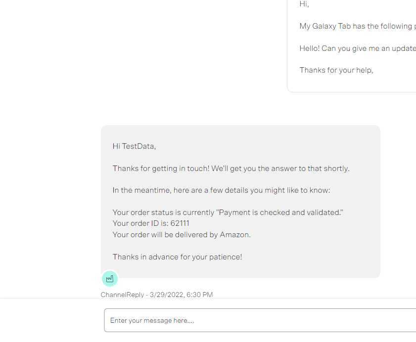 Auto-reply in Back Market