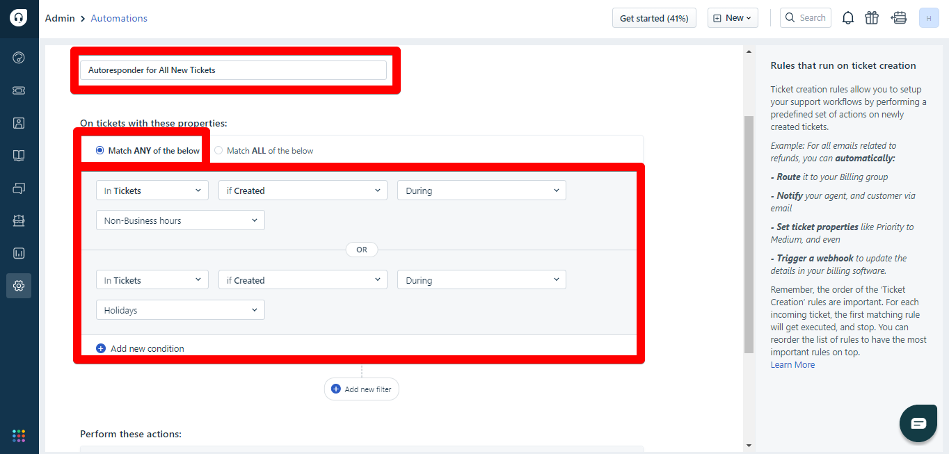 Autoresponder for All New Tickets
