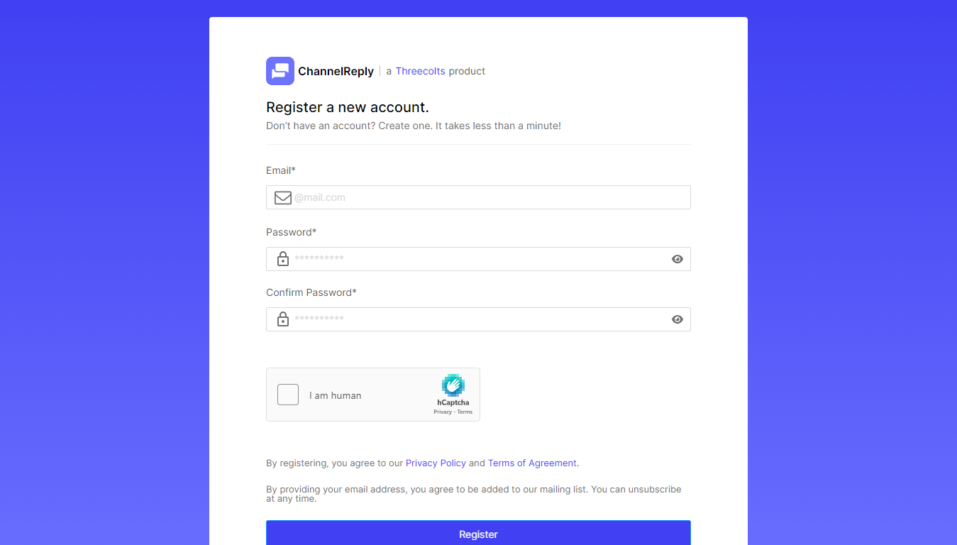 Threecolts sign up for ChannelReply