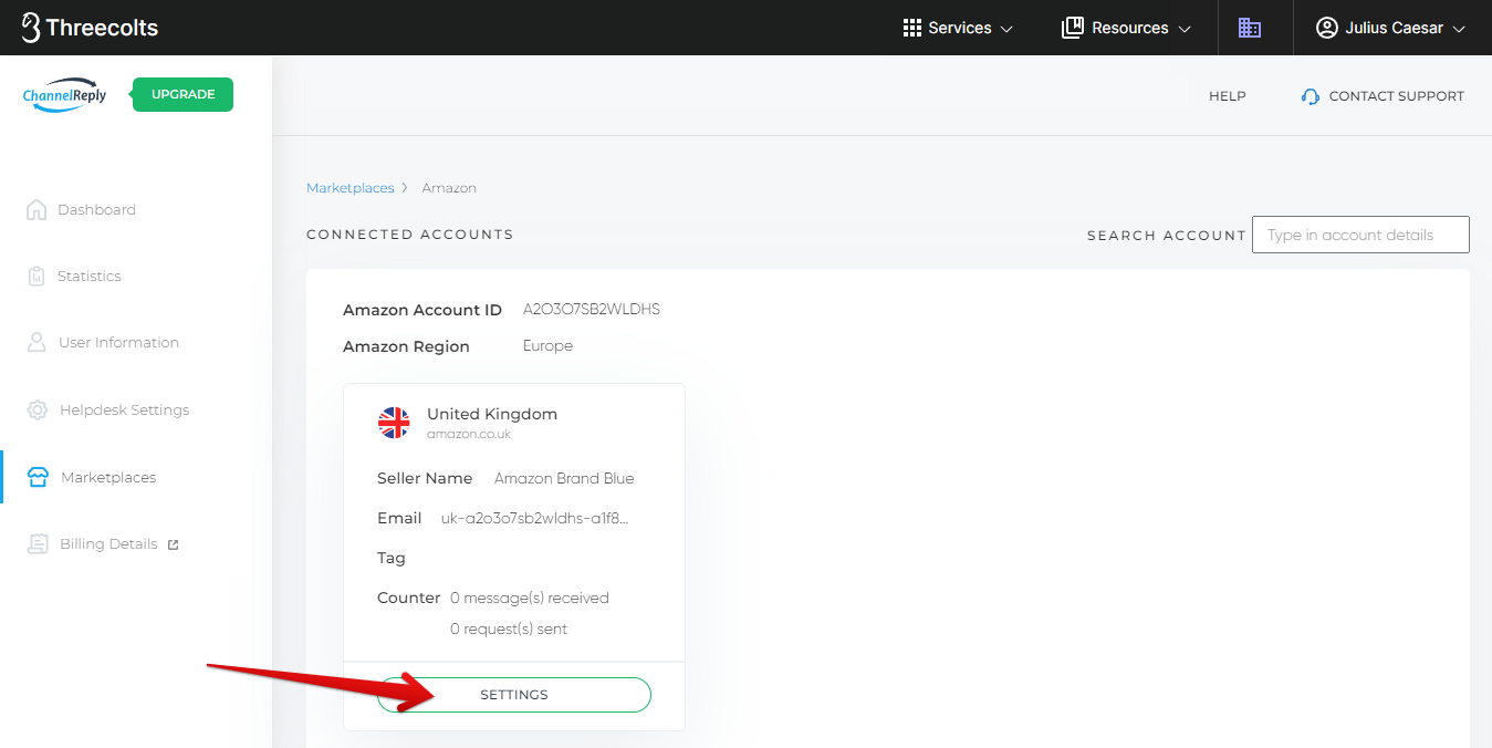 Settings Button
