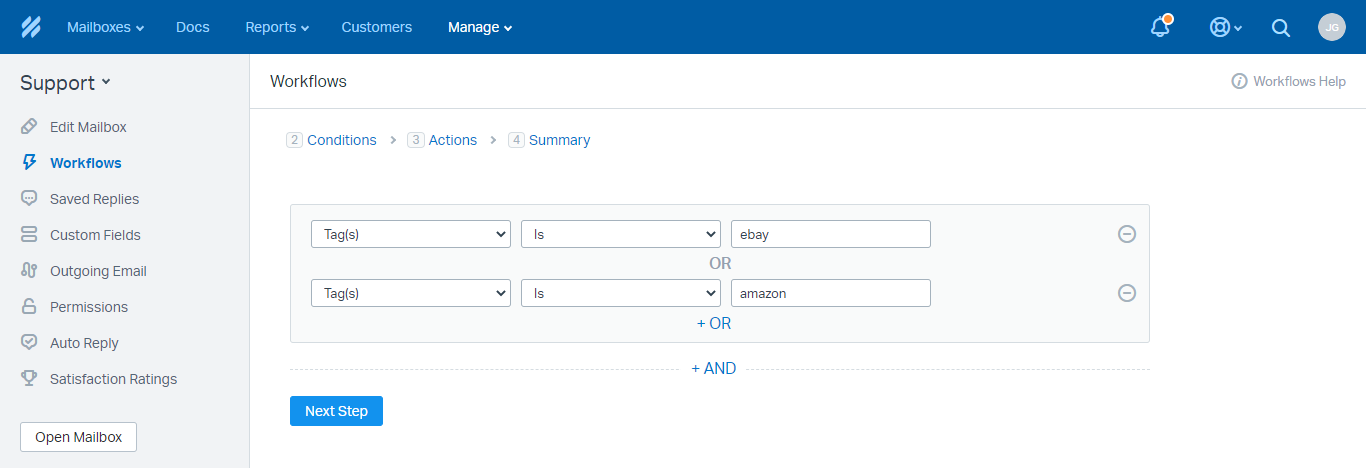 Multiple Tags Conditions