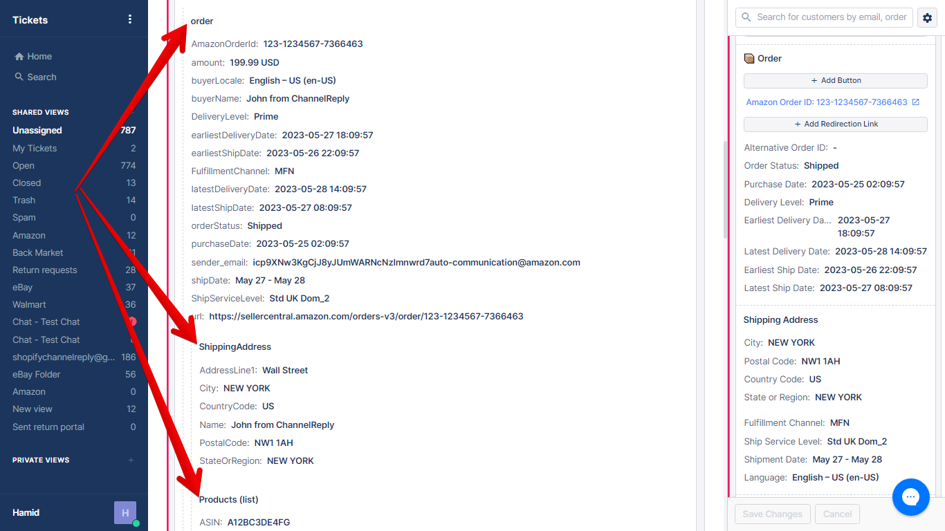 Managing Sections of the ChannelReply App in Gorgias